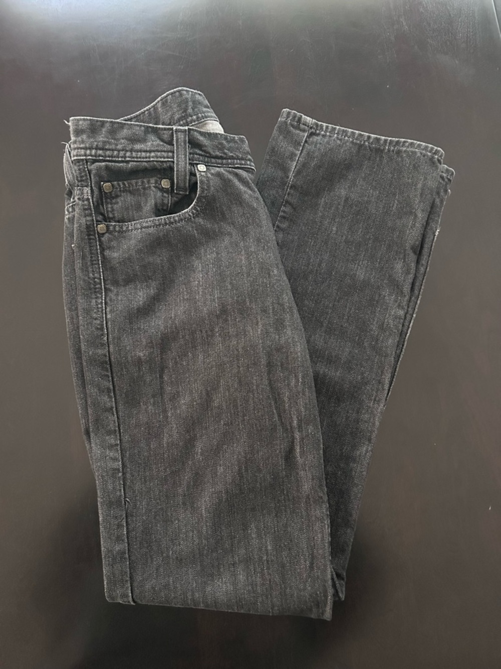 Murano Men's Straight Black Denim Jeans